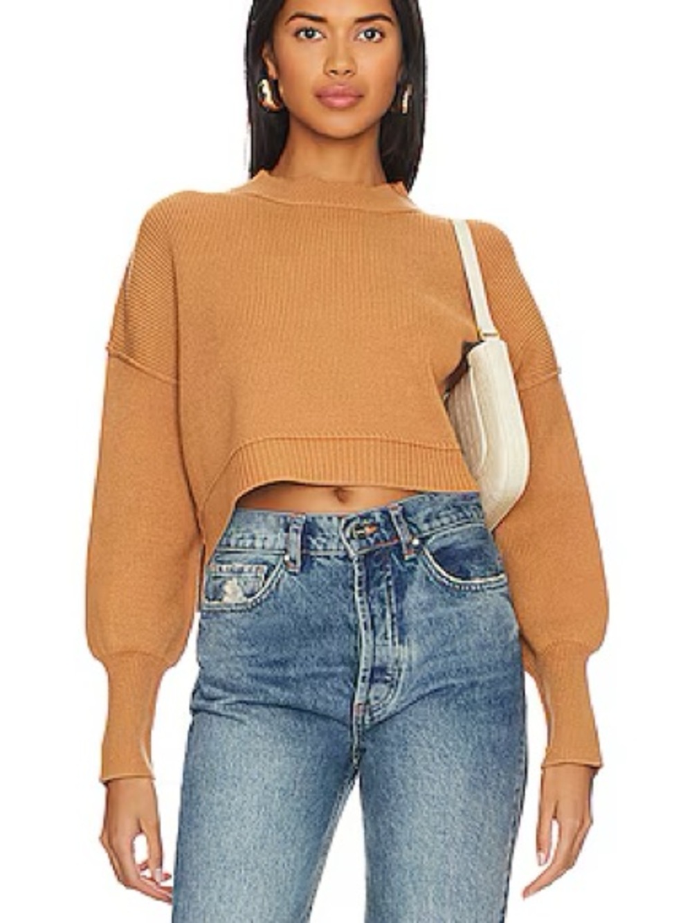 Free People easy street crop sweater